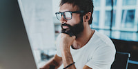 Vermoeide ogen: Computerbril