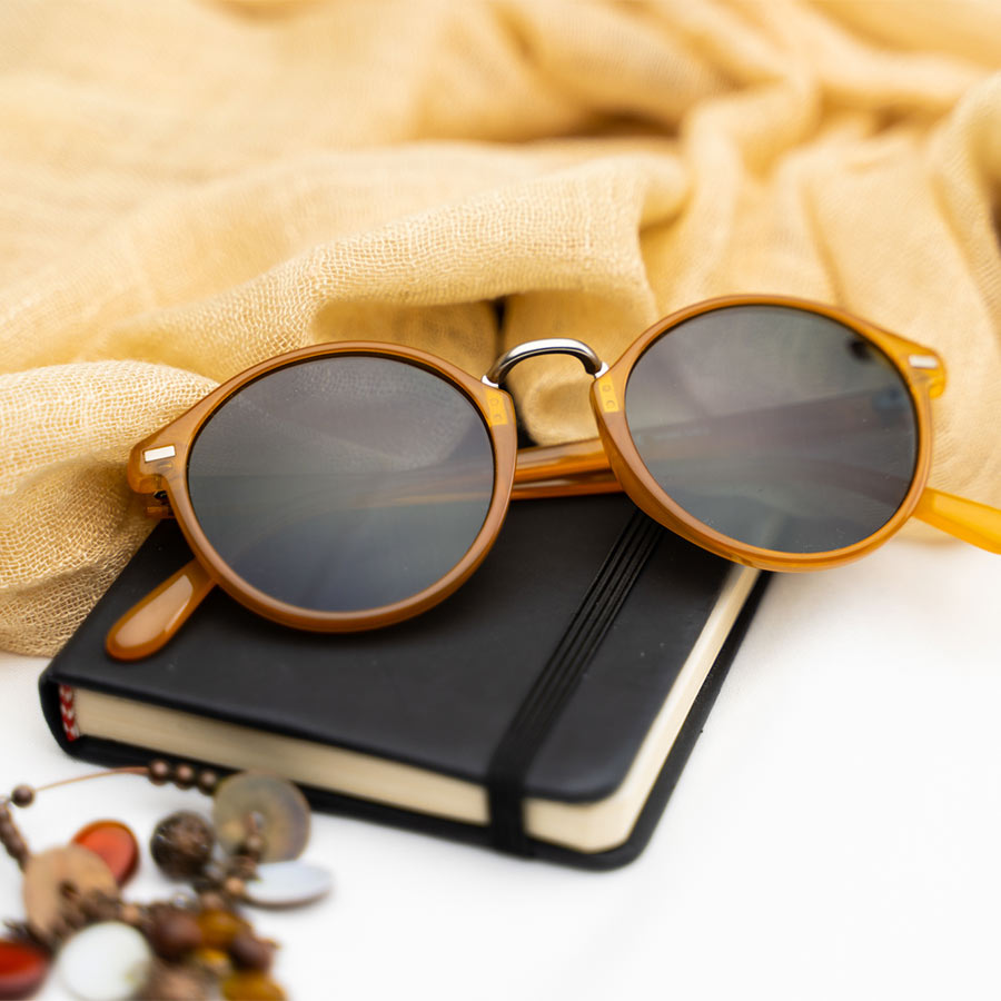 Meller Nyasa Bio Amber Carbon sunglasses