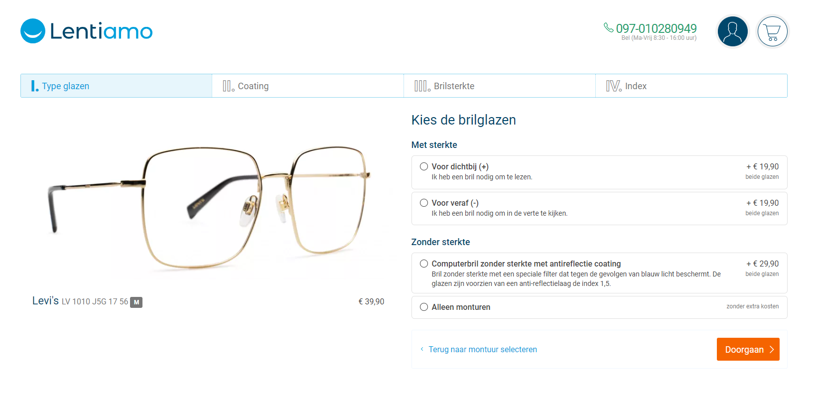 Brillen online bestellen op Lentiamo