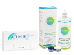 Acuvue 2 (6 lenzen) + Solunate Multi-Purpose 400 ml met lenzendoosje
