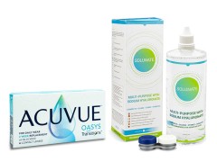 Acuvue Oasys with Transitions (6 lenzen) + Solunate Multi-Purpose 400 ml met lenzendoosje