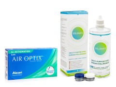 Air Optix for Astigmatism (3 lenzen) + Solunate Multi-Purpose 400 ml met lenzendoosje