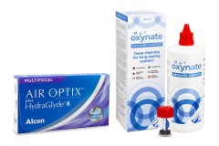 Air Optix Plus Hydraglyde Multifocal (6 lenzen) + Oxynate Peroxide 380 ml met lenzendoosje