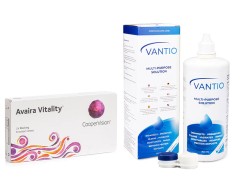 Avaira Vitality (6 lenzen) + Vantio Multi-Purpose 360 ml met lenzendoosje
