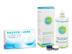 Bausch + Lomb ULTRA (6 lenzen) + Solunate Multi-Purpose 400 ml met lenzendoosje