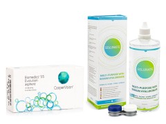 Biomedics 55 Evolution (6 lenzen) + Solunate Multi-Purpose 400 ml met lenzendoosje