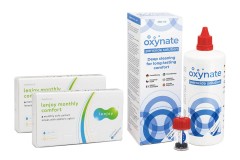 Lenjoy Monthly Comfort (12 lenzen) + Oxynate Peroxide 380 ml met lenzendoosje