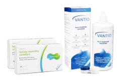 Lenjoy Monthly Comfort (12 lenzen) + Vantio Multi-Purpose 360 ml met lenzendoosje