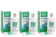 OPTI-FREE PureMoist 3 x 300 ml met lenzendoosjes