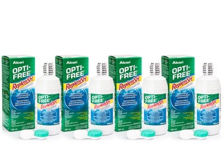 OPTI-FREE RepleniSH 4 x 300 ml met lenzendoosjes