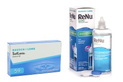 SofLens 59 (6 lenzen) + ReNu MultiPlus 360 ml met lenzendoosje