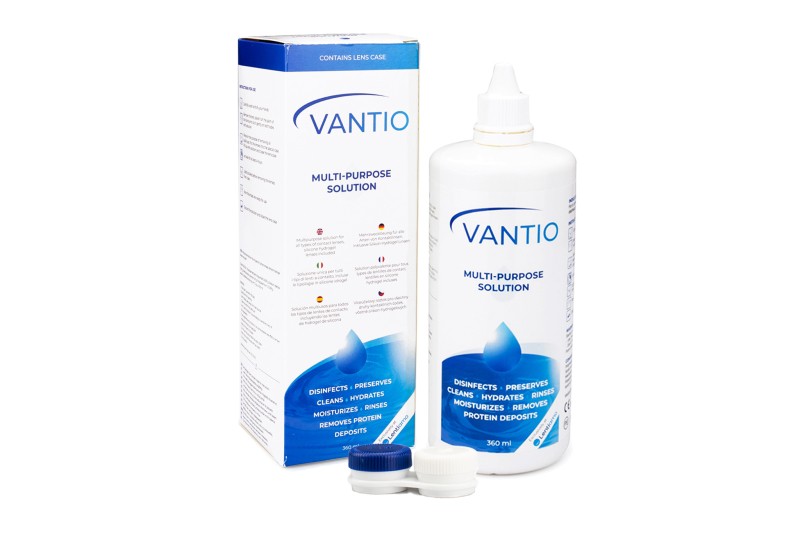 Vantio Multi-Purpose contact lens solution 360 ml with case